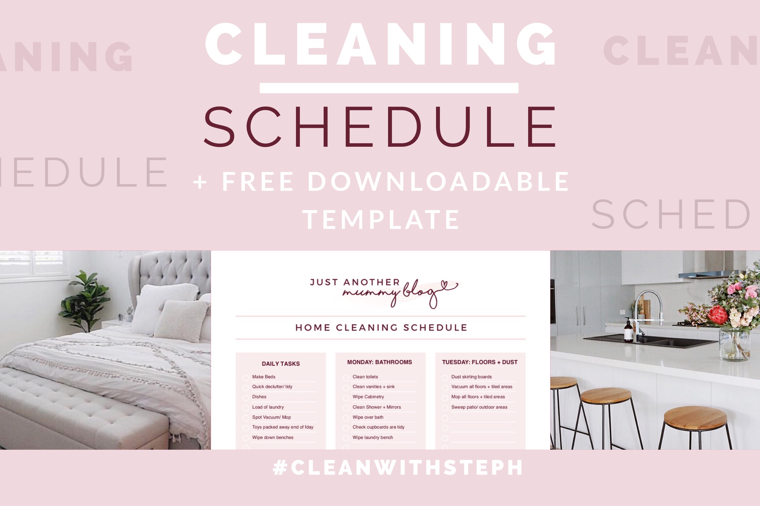 My Cleaning Schedule For The Home Just Another Mummy Blog